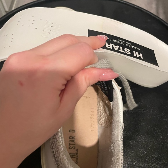 Women’s Golden Goose Hi Star Platform Sneakers Size 5 - Picture 9 of 10
